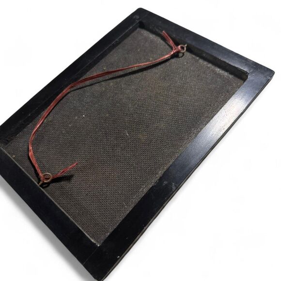 VTG Mid Century Indian Folk Art Painting Woman with Water Pot Wall Art - Picture 6 of 8